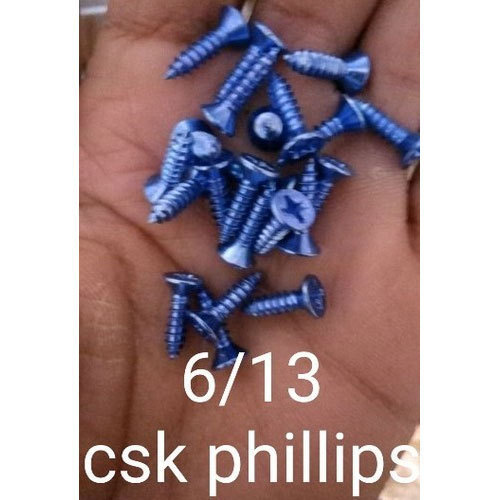 6/13 Inch CSK Phillips Screw, Color : Silver