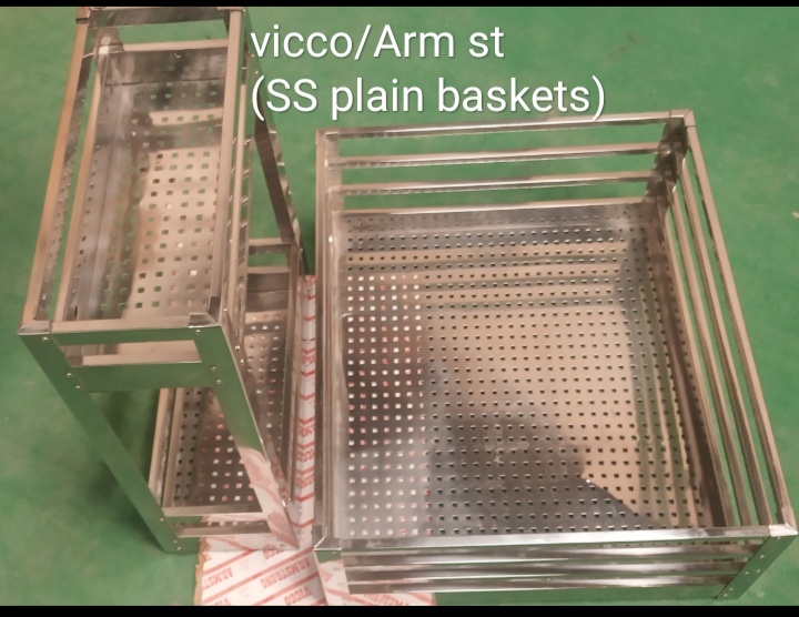 Stainless Steel Arm Plain Basket