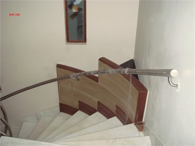 Stainless Steel Handrail, for Indoor, Color : Silver