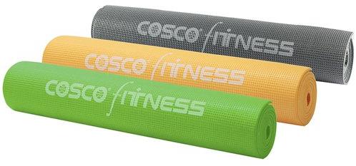 Pvc yoga mat, Color : Orange, Green, Dark Grey, Blue colors