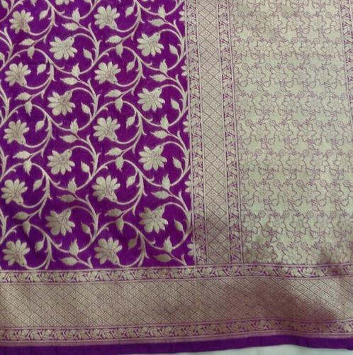 Printed Banarasi Sarees, Saree Length : 5.5 m (separate blouse piece)