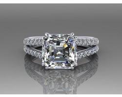 Decent Gemstone Star Cut Diamond Ring, Feature : Good Quality