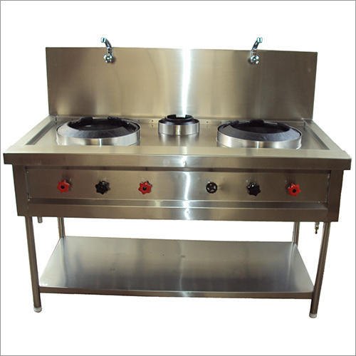 SS Gas Range, for Hotels, Canteens, Color : Silver