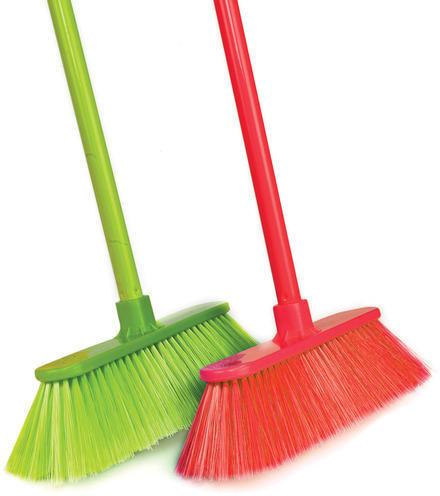 GEBI Plastic Push Broom, for FLOOR CLEANING, Packaging Type : Carton Box