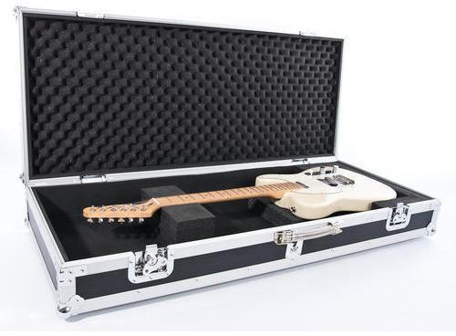 Plastic Steel Electric Guitar Case, Color : Black White