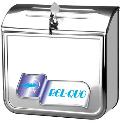 Rel-Quo Stainless Steel Motorcycle Side Luggage Box, Color : Chrome