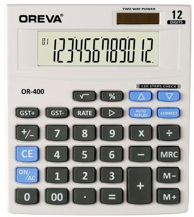 Plastic Check and Correct Calculator, Color : White, Black