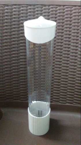 Water Cup Dispenser, Color : White Transparent