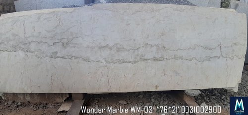 Polished wonder marble, for Flooring, Kitchen Top, Counter Top, Wall, Staircase, Size : 76x21