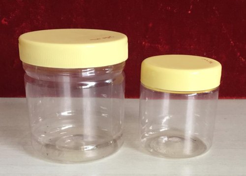 Authentic Plastic Cosmetic pet jars, for Storage, Pattern : Plain