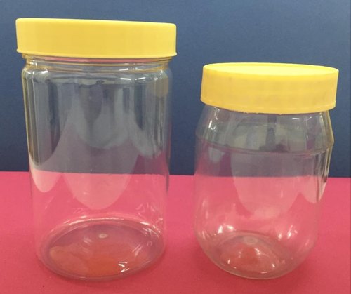 clear pet jars