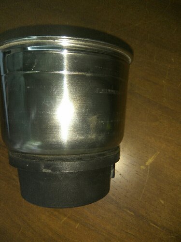 Round Chatni Grinder Jar, Color : Black