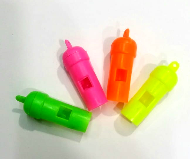 Plastic Costal Whistle Toy, Feature : Light Weight
