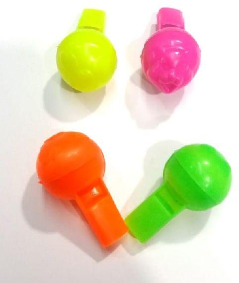 Plastic Football Whistle Toy, for Kids Playing, Feature : Light Weight