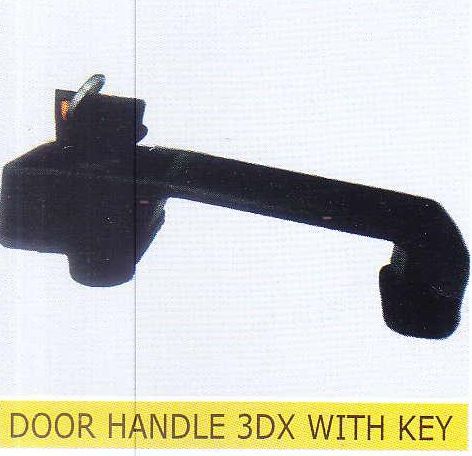 Polished door handle, Length : 6inch