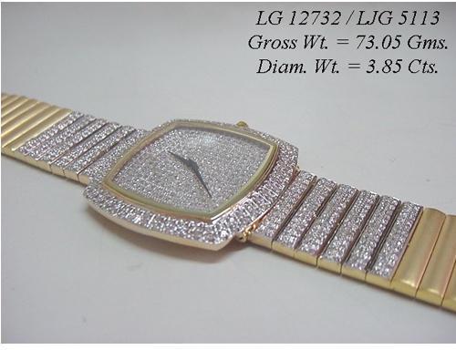 Unisex Custom Diamond Wrist Watch