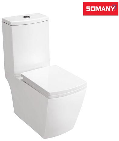 Somany Ceramic One Piece Toilet Set, for Home, Offices, Color : White