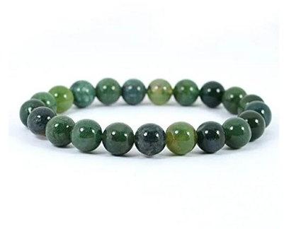 Agate jade bracelet, Color : Green