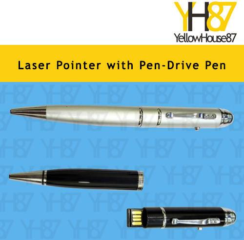 Laser Pointer With Pen-Drive Pen