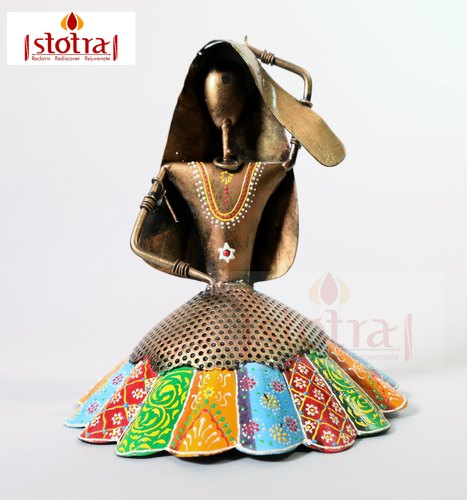 Tribal Dancing Lady Figurine Crafts, Color : Multicolour