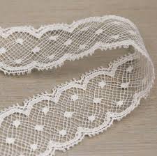 Cotton Trimming Lace, for Fabric Use, Length : 12inch, 18inch, 24inch, 36inch