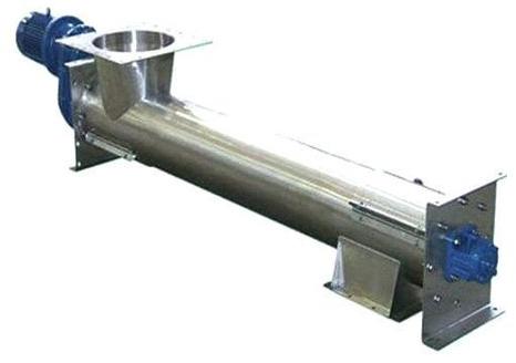 Mild Steel Tubular Screw Conveyor, for Industrial, Shape : Horizontal