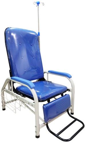 Kawachi Metal Blood Drawing Chair, Color : Blue