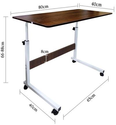 Wood Foldable Laptop Table, Color : Brown