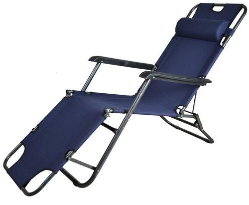 Mild Steel Relex Folding Chairs, Color : Blue