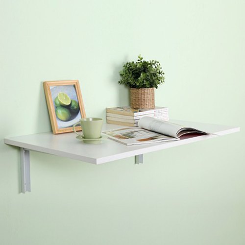 Kawachi wooden Wall Mounting Table, Color : White
