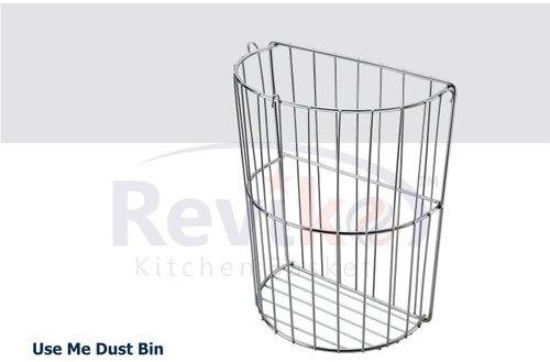 Reviko Stainless Steel Use Me Dust Bin, Color : Silver