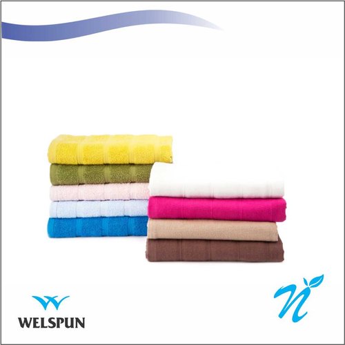 Welspun Cotton travel towel, for Sports Award, Size : 75 cm X 150 cm