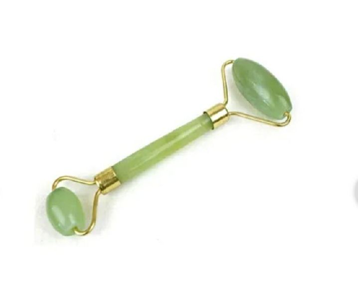 green jade stone roller massager