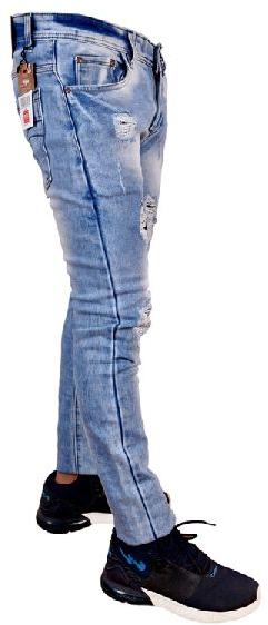 Denim Rugged Jeans Men, Size : L, XL