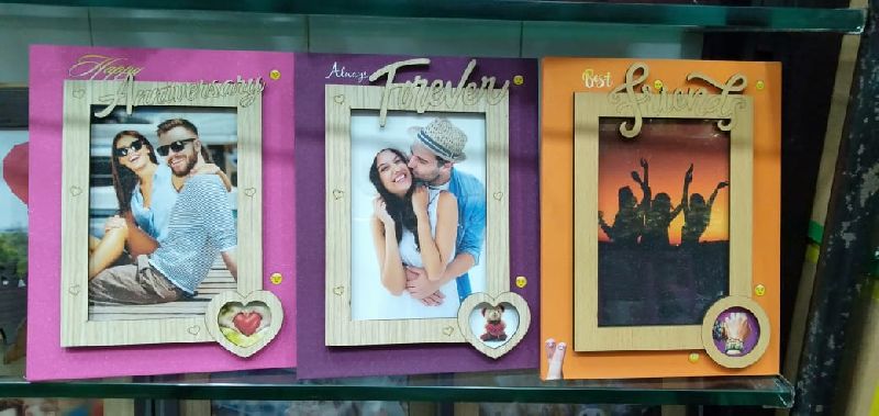 Wooden photo frame, for Perfect Shape, Stylish Look, Color : Multicolor