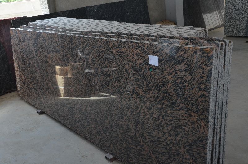 Polished Natural Multi Tiger Granite Stone, Size : 902X402cm