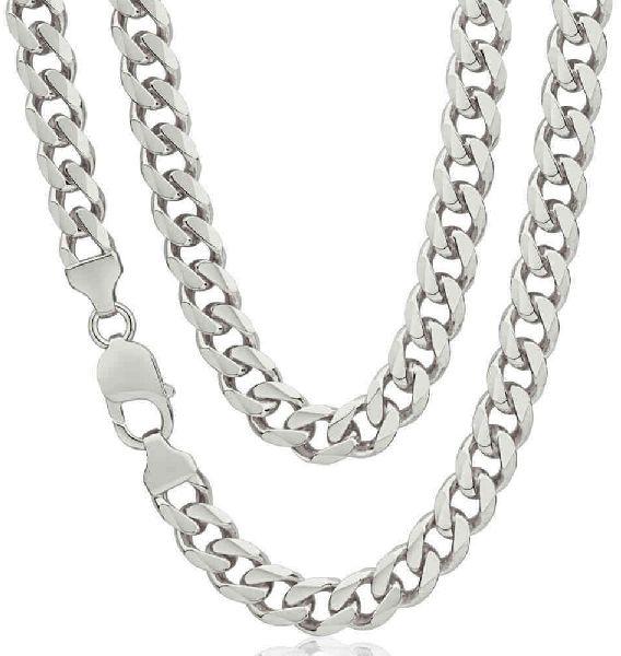 Polished Silver Curb Chain, Gender : Female, Male