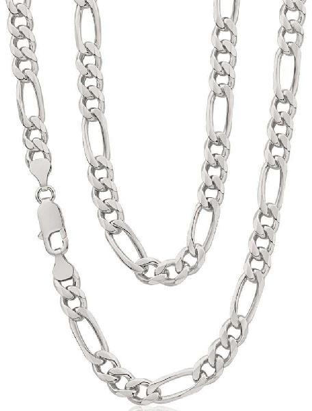 Polished Silver Figaro Chain, Feature : Good Quality, Perfect Shape, Shiny Look