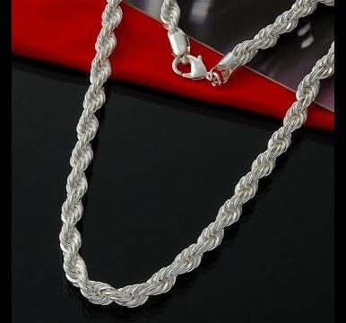 Polished Silver Rassi Chain, Feature : Good Quality, Perfect Shape, Shiny Look