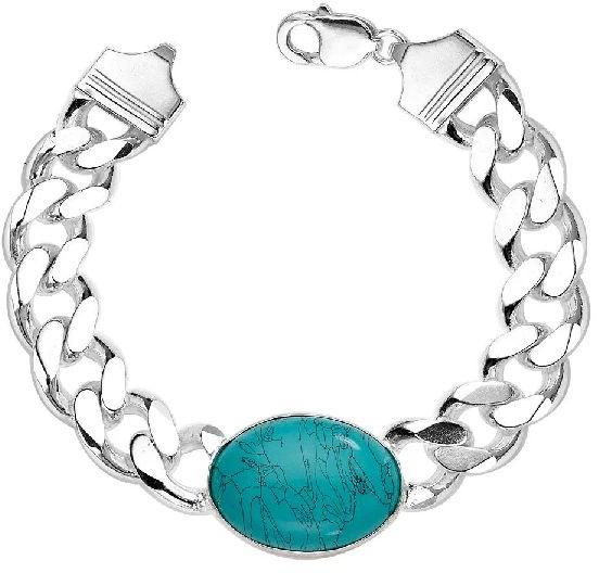 Silver Taraash Curb Bracelet