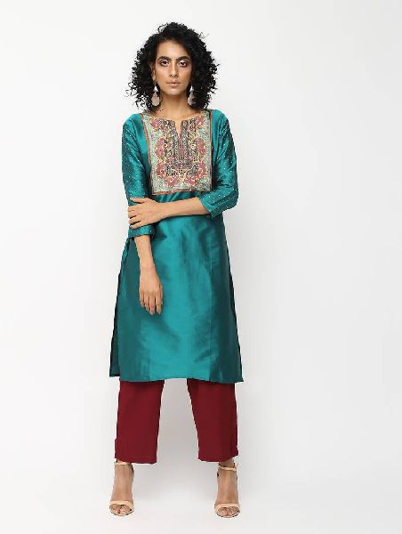 raw silk kurtis