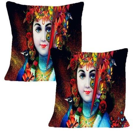 Square Digital Print Cushion Cover, Size : 16*16 inch