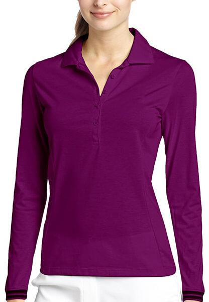 Polo Neck Plain Cotton Ladies Full Sleeve T-Shirt, Occasion : Casual Wear