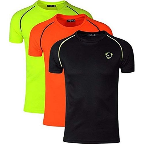 Garudaa Round Neck Plain Mens Sports T-Shirt, Sleeve Type : Half Sleeves