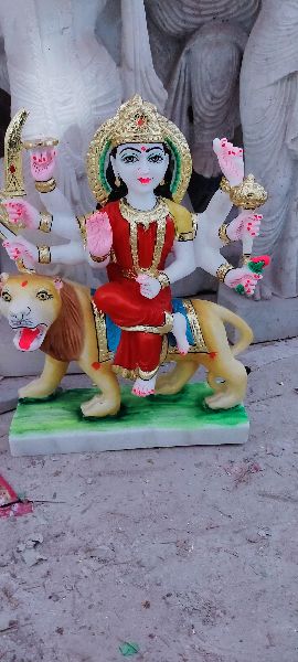 Durga Mata Marble Statue, Color : Multicolors