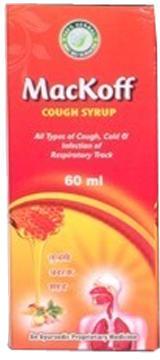 Mackoff Ayurvedic Cough Syrup, Packaging Type : bottle