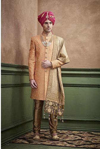 Printed Traditional Sherwani, Occasion : Wedding