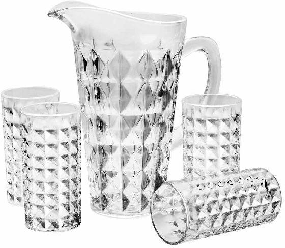 Glass Water Jug Set, Feature : Leakage Proof, Eco Friendly, Fine Finish, Good Quality, Storing Capacity : 20-25ltr