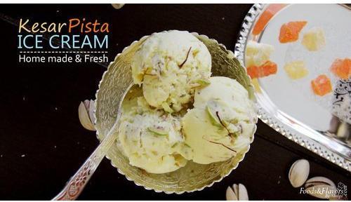 Kesar Pista Ice Cream