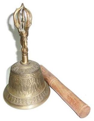 Brass Feng Shui Bell, Color : Metallic